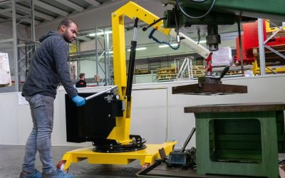 Een Flex Lifting contragewichtkraan voor Irritec Italia