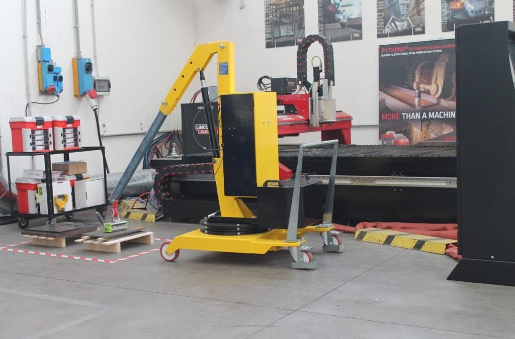 Una gru Flex Lifting per la Lincoln Electric