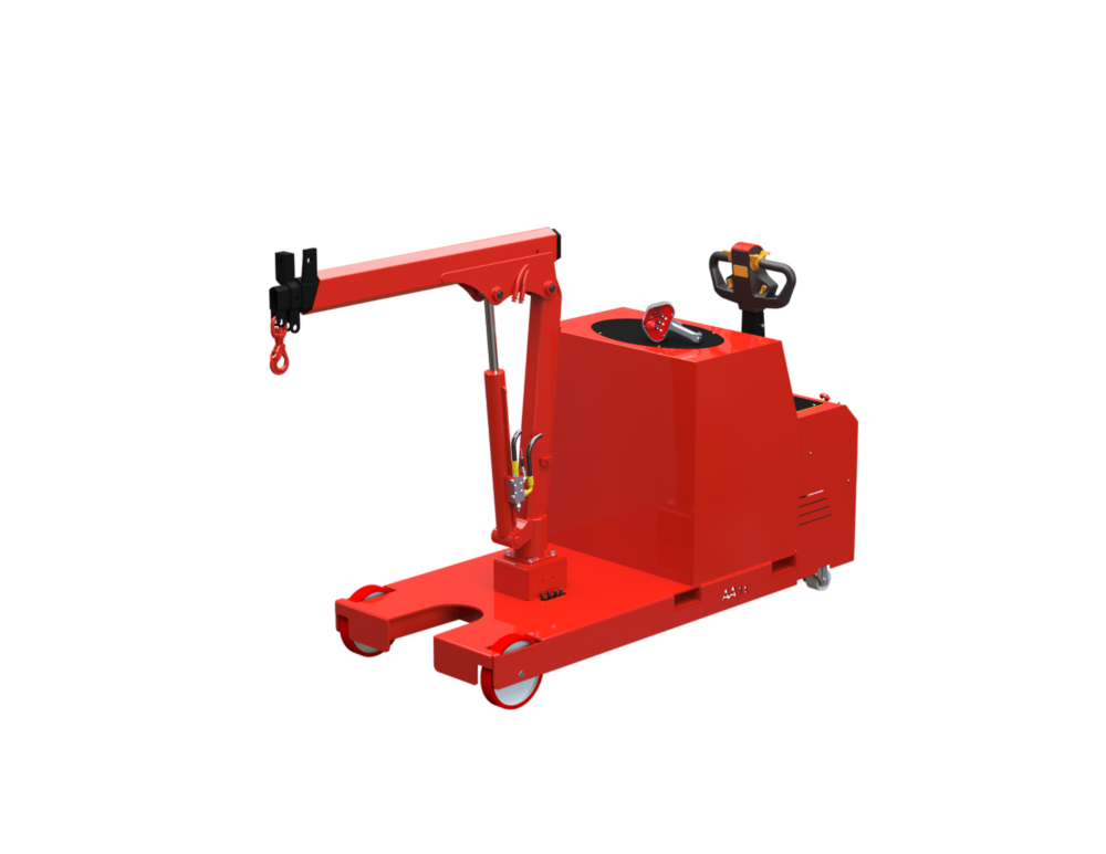 ATLAS 1TE3R gru idraulica portata 1000 kg con radiocomando e triplo sfilo elettrico