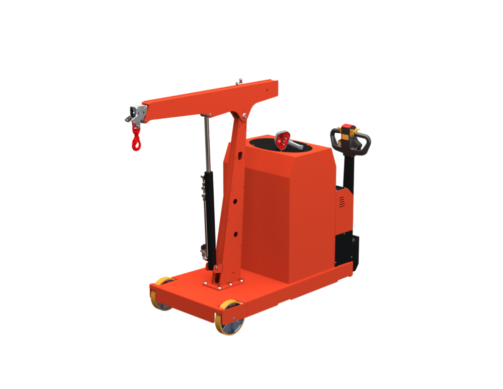 FLEX F1000SBR gru mobile contrappesata con radiocomando portata 1 tonnellata