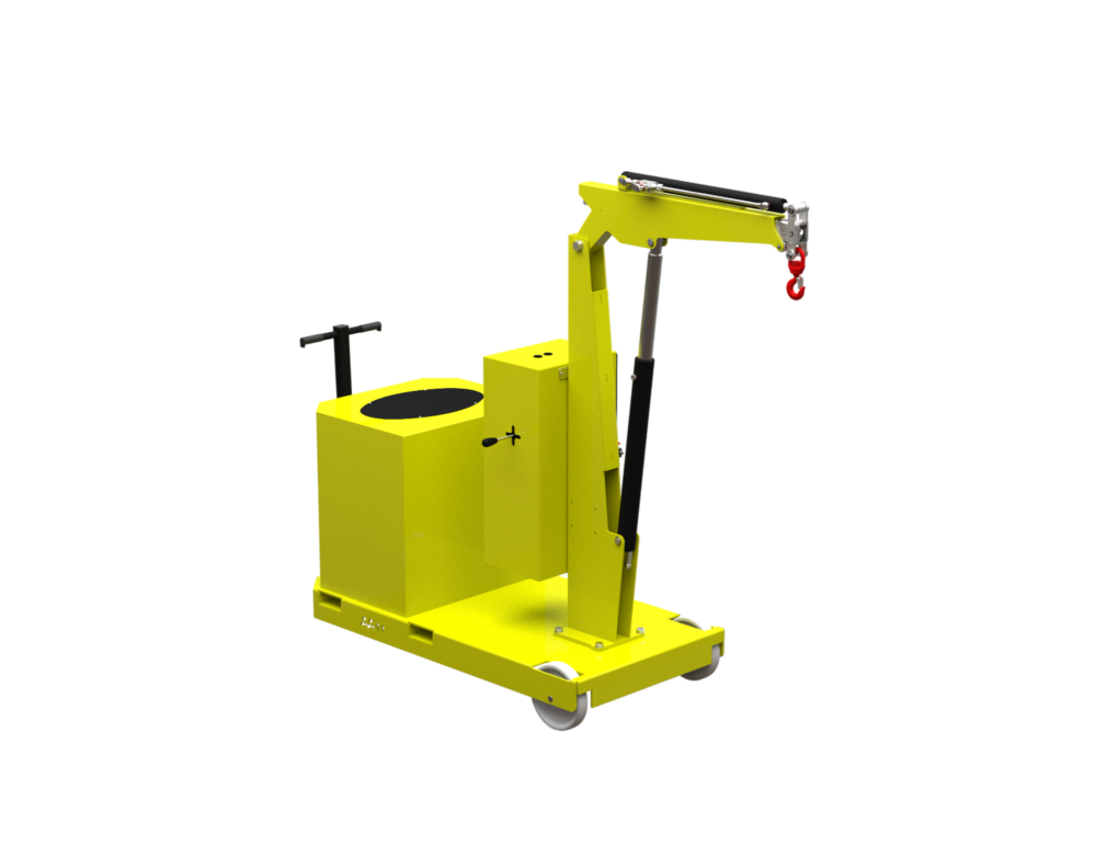 GZ1000BSE mini gru a sbalzo con sfilo elettrico capacità di sollevamento 1.000 kg