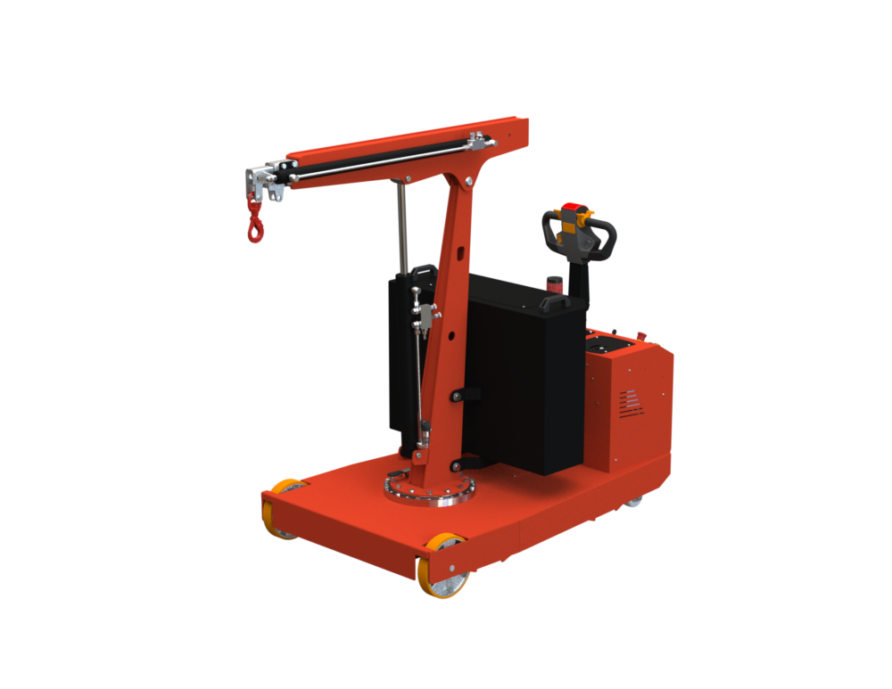 FLEX G750DBL gru girevole elettrca capacità 750 kg e braccio telescopico elettrico