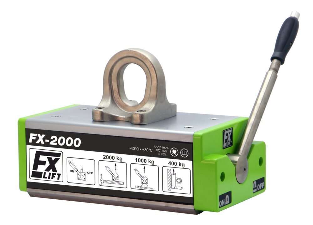 FX-2000 - SOLLEVATORE MAGNETICO PERMANENTE 2000 KG
