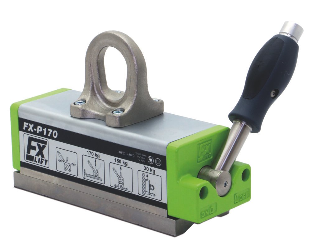 FX-P170 - MAGNETE PER LASTRE E TUBI 170 KG