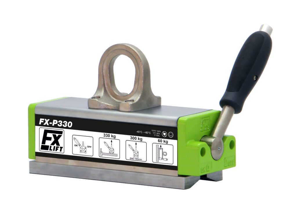 FX-P330 - MAGNETE PER LASTRE E TUBI 330 KG