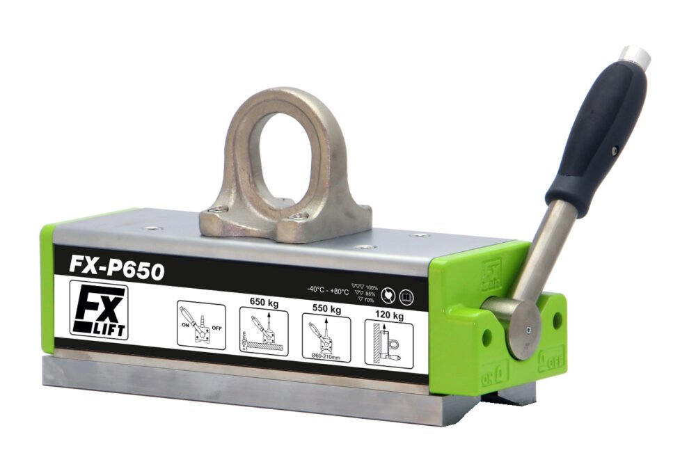 FX-P650 - MAGNETE PER LASTRE E TUBI 650 KG
